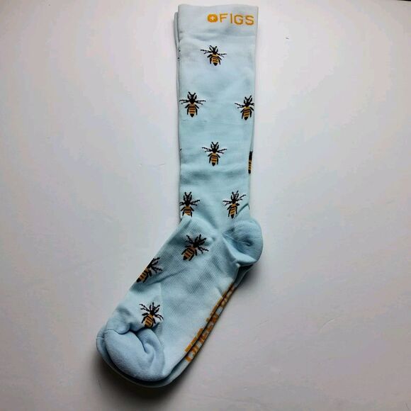 FIGS Compression Queen Bee Socks Size M - Picture 3 of 8